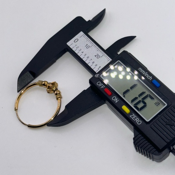 18k yellow gold vermeil diamond cut dubai hoops, beautiful daily wear earrings - Picture 2 of 6